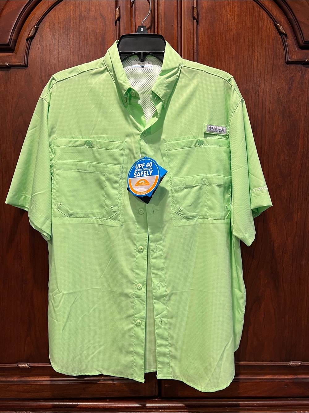 Columbia Short Sleeve UV Blocking Shirt - Lime